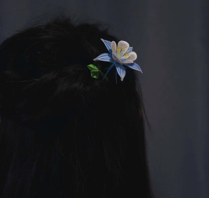 Columbine Bespoke Hairpin-Silk Hairpin(Chanhua)