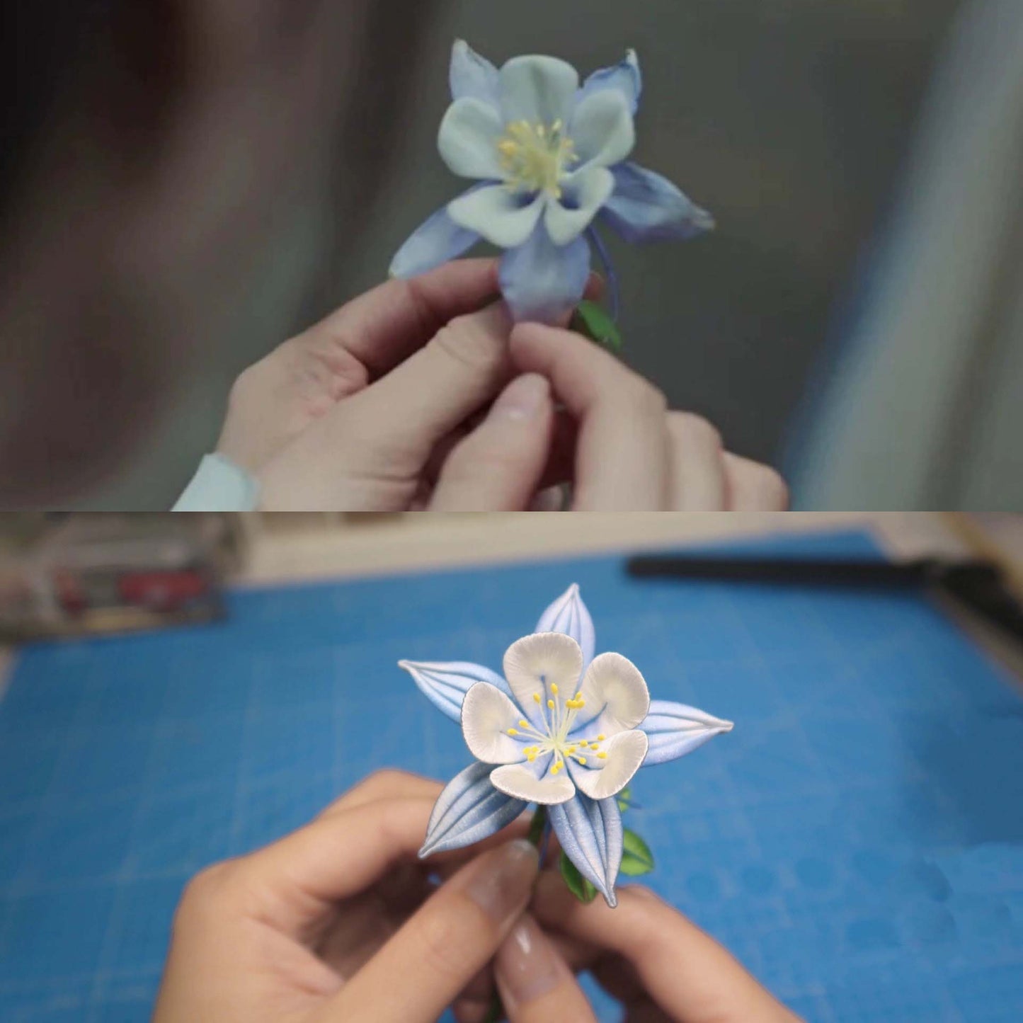 Columbine Bespoke Hairpin-Silk Hairpin(Chanhua)