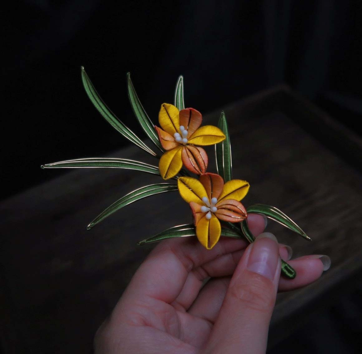 Orchid Bespoke Brooch-Silk Brooch(Chanhua)