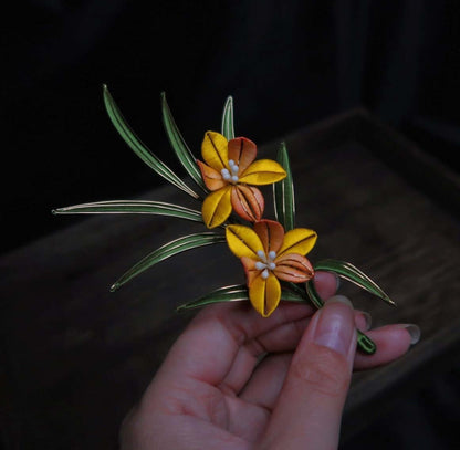 Orchid Bespoke Brooch-Silk Brooch(Chanhua)