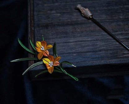 Orchid Bespoke Brooch-Silk Brooch(Chanhua)