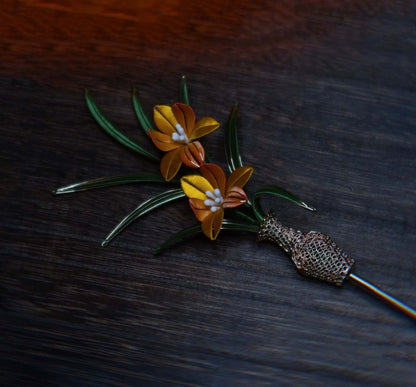 Orchid Bespoke Brooch-Silk Brooch(Chanhua)