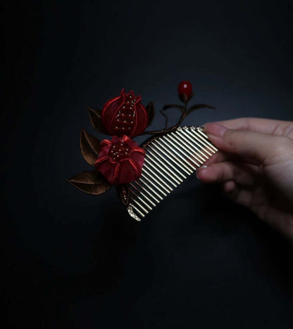 Pomegranate Bespoke Hairpin-Silk Hairpin(Chanhua)