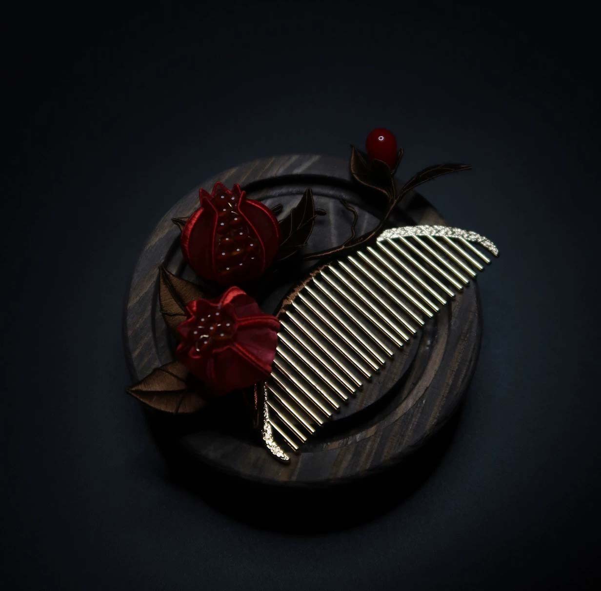 Pomegranate Bespoke Hairpin-Silk Hairpin(Chanhua)