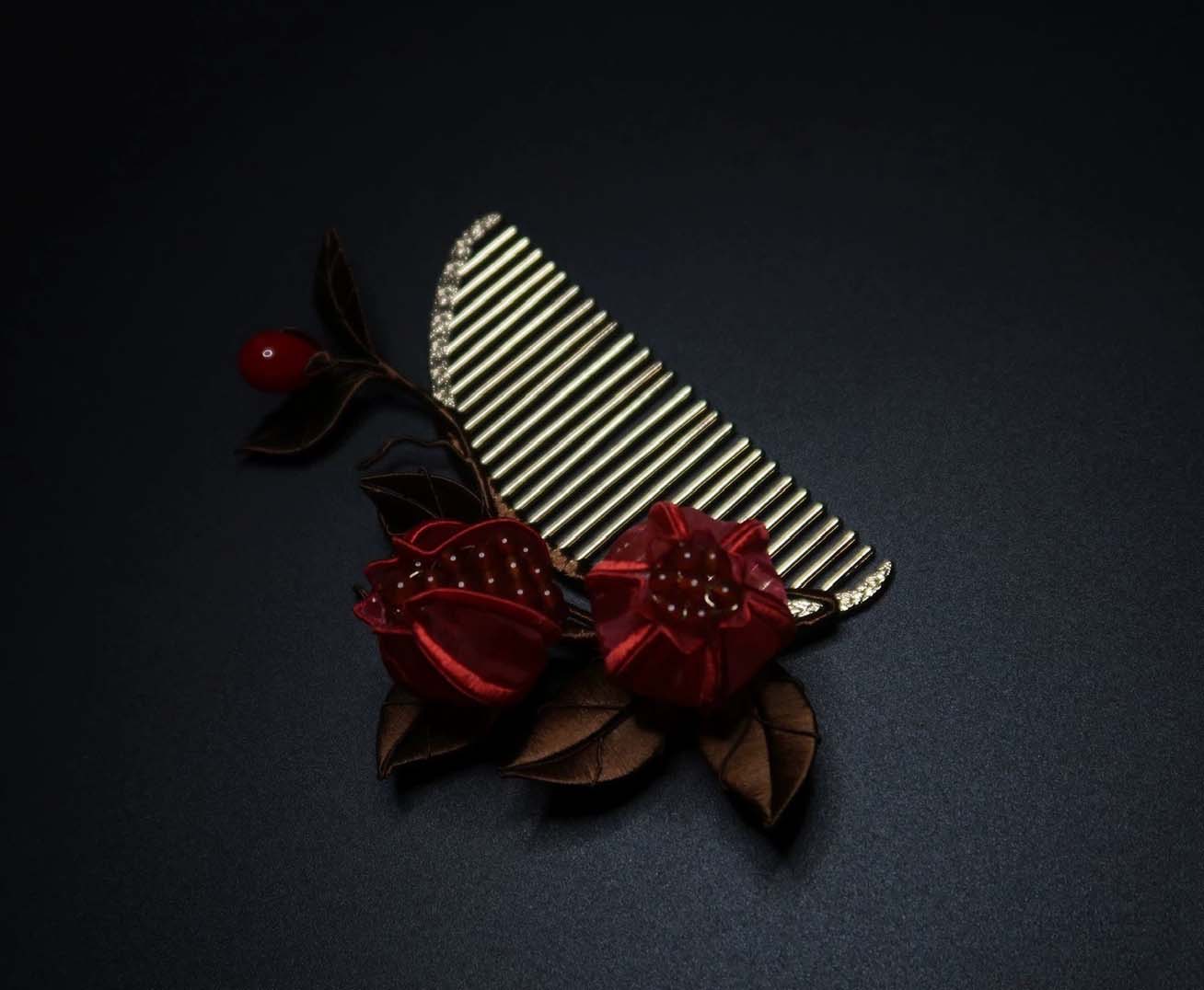 Pomegranate Bespoke Hairpin-Silk Hairpin(Chanhua)