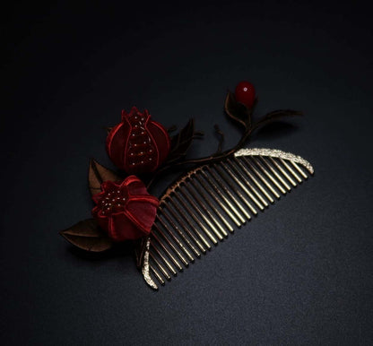 Pomegranate Bespoke Hairpin-Silk Hairpin(Chanhua)
