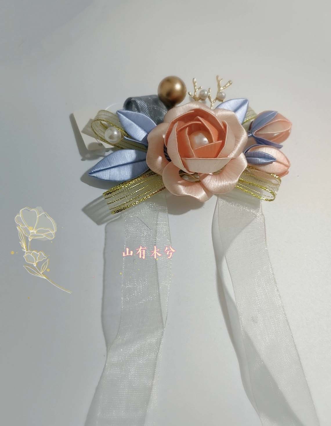 Rose Handmade Corsage-Silk Corsage(Chanhua)