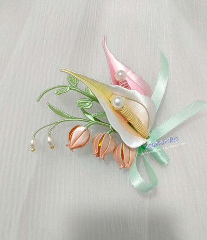 Callalily Bespoke Corsage-Silk Corsage(Chanhua)