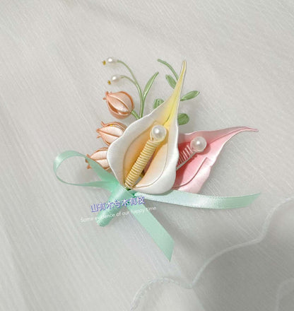 Callalily Bespoke Corsage-Silk Corsage(Chanhua)