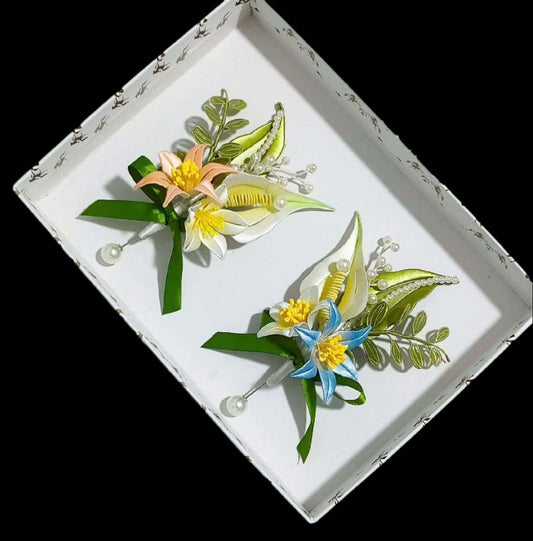 Twinflowers Bespoke Corsage-Silk Corsage(Chanhua)