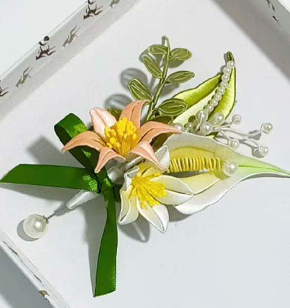 Twinflowers Bespoke Corsage-Silk Corsage(Chanhua)