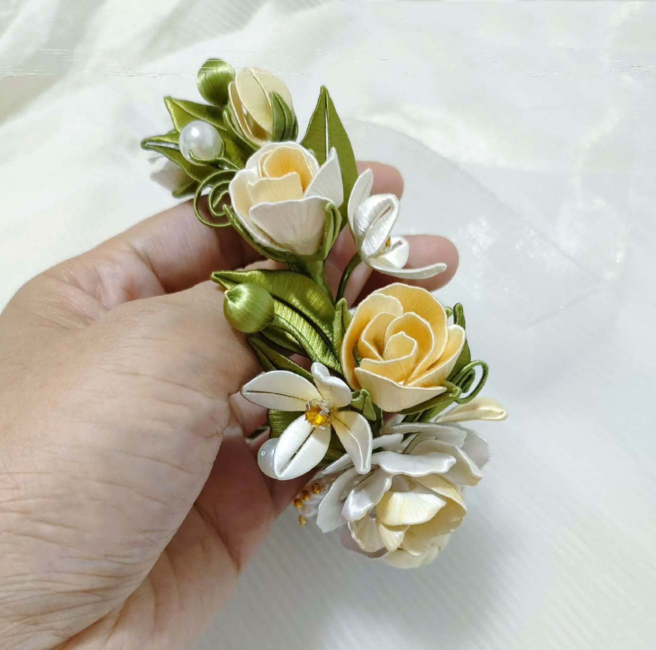 Rose Bespoke Corsage-Silk Corsage