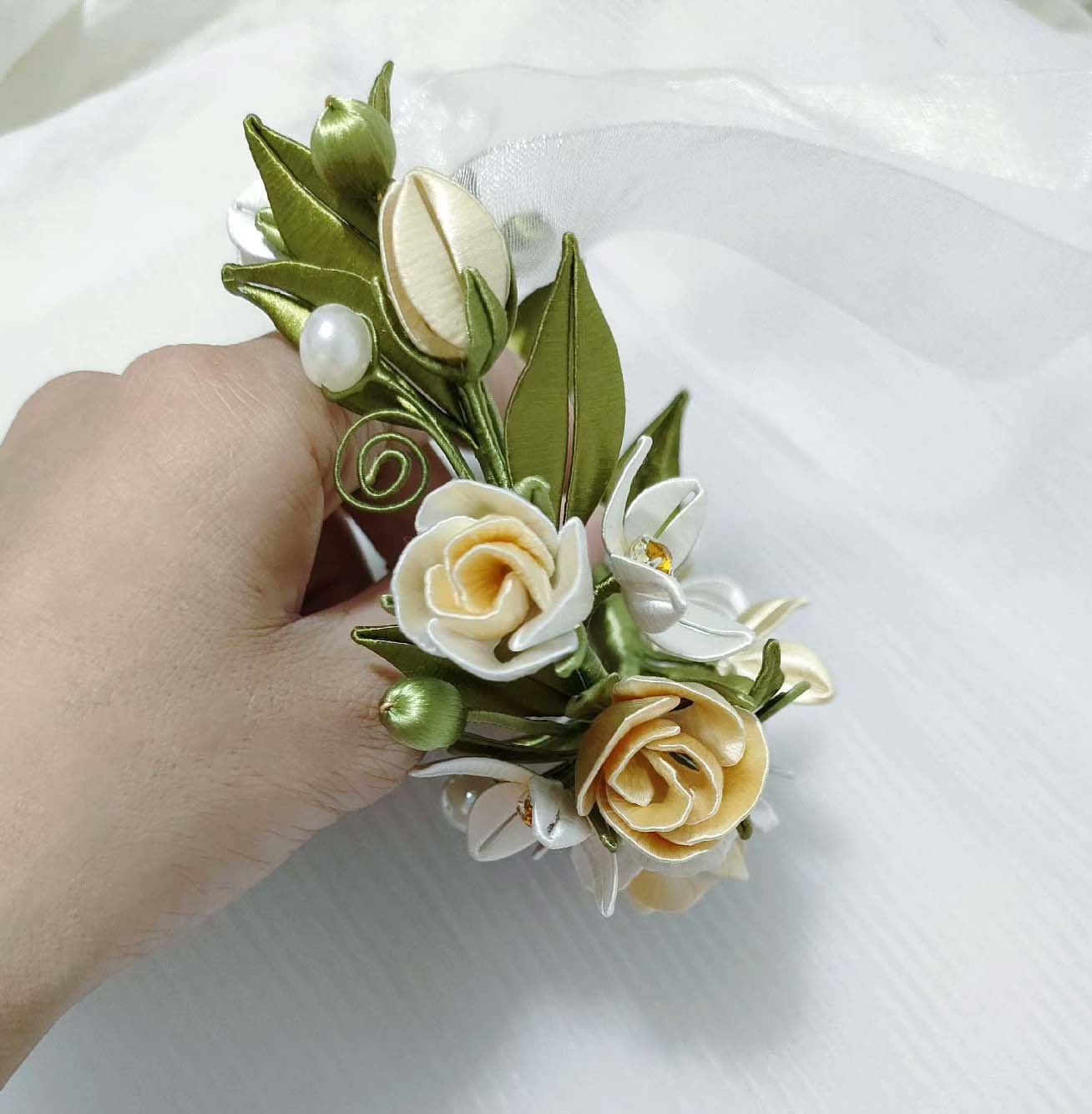 Rose Bespoke Corsage-Silk Corsage