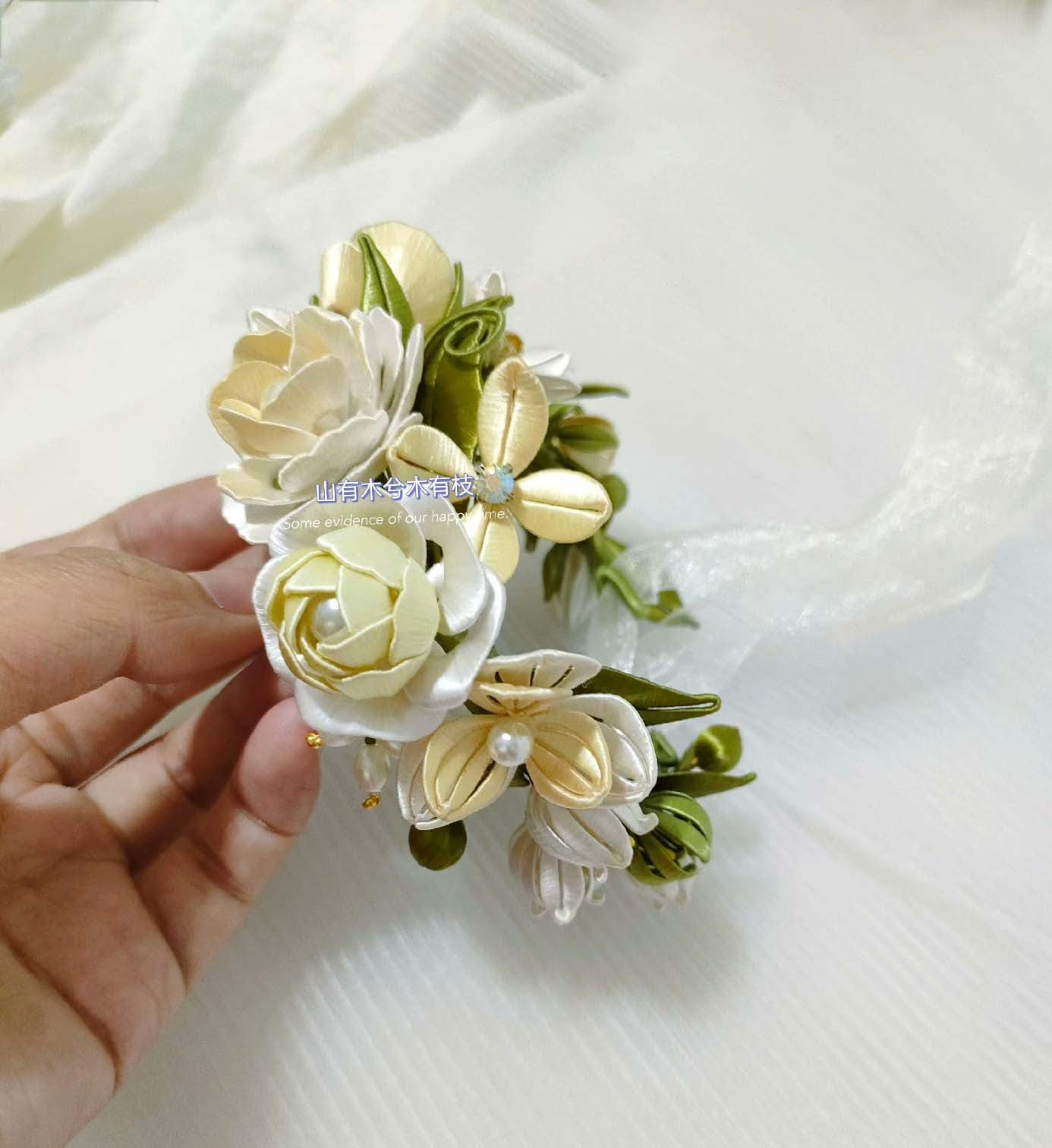 Rose Bespoke Corsage-Silk Corsage