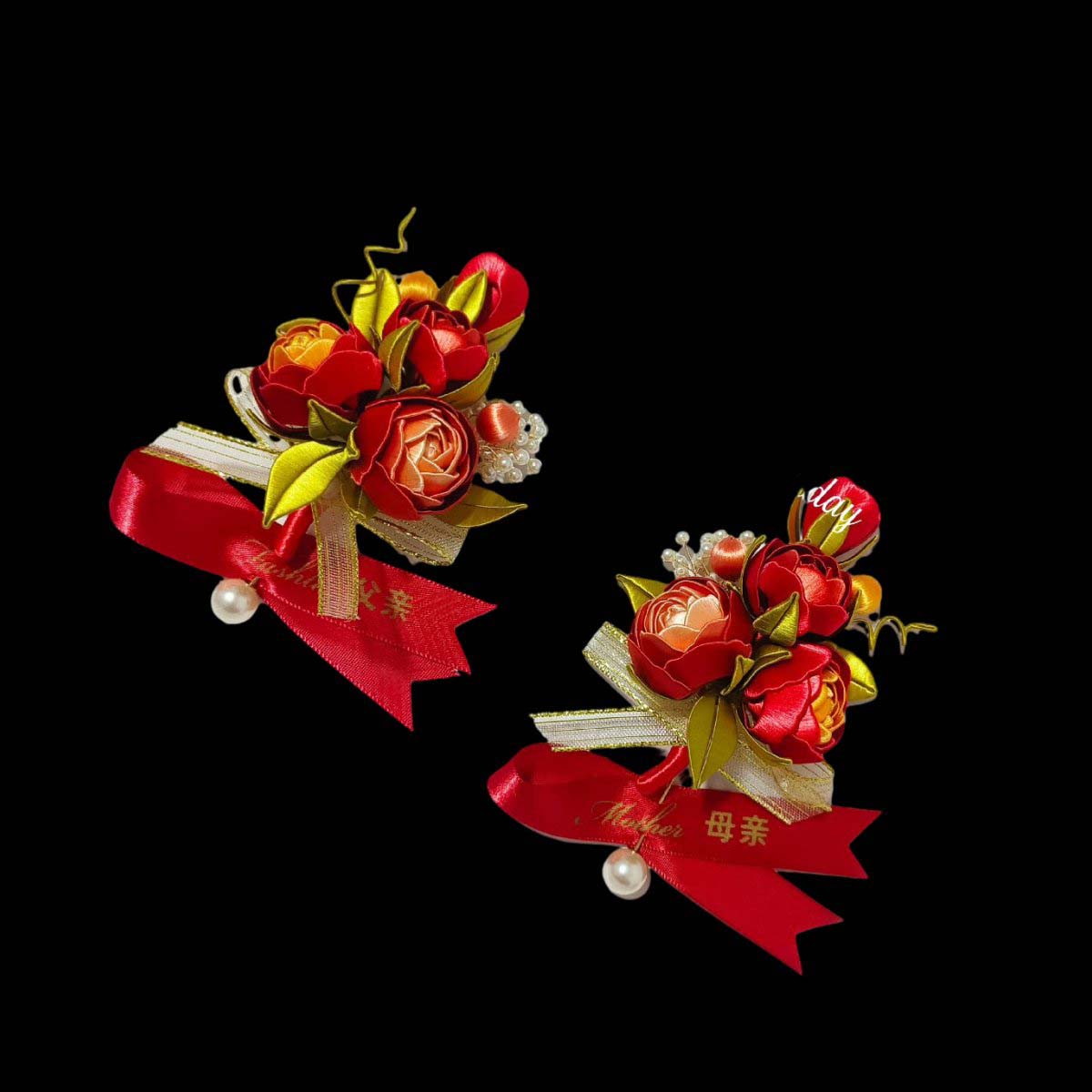 Rose Bespoke Corsage-Red Silk Corsage(Chanhua)