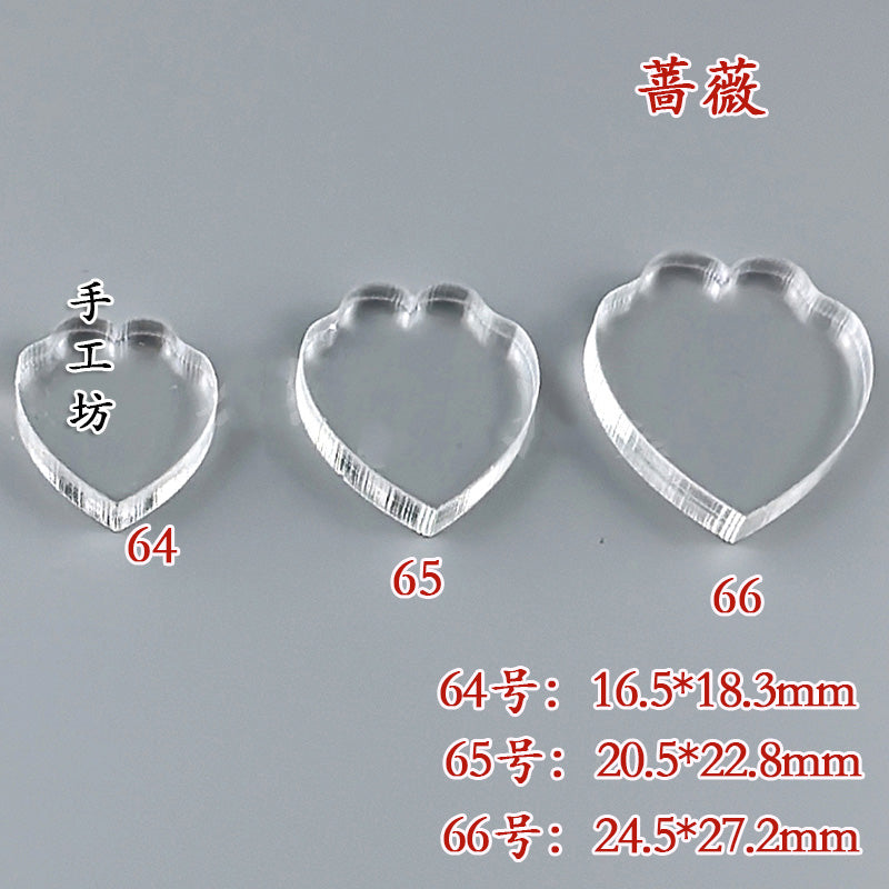 Clear Acrylic Wire Shaping Templates | Petal & Leaf Forms for Filigree Jewelry