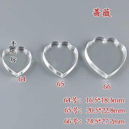 Clear Acrylic Wire Shaping Templates | Petal & Leaf Forms for Filigree Jewelry