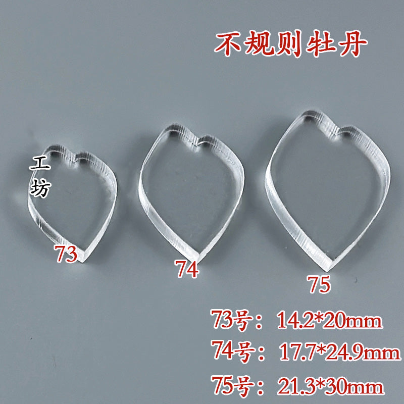 Clear Acrylic Wire Shaping Templates | Petal & Leaf Forms for Filigree Jewelry