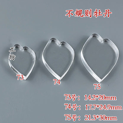 Clear Acrylic Wire Shaping Templates | Petal & Leaf Forms for Filigree Jewelry