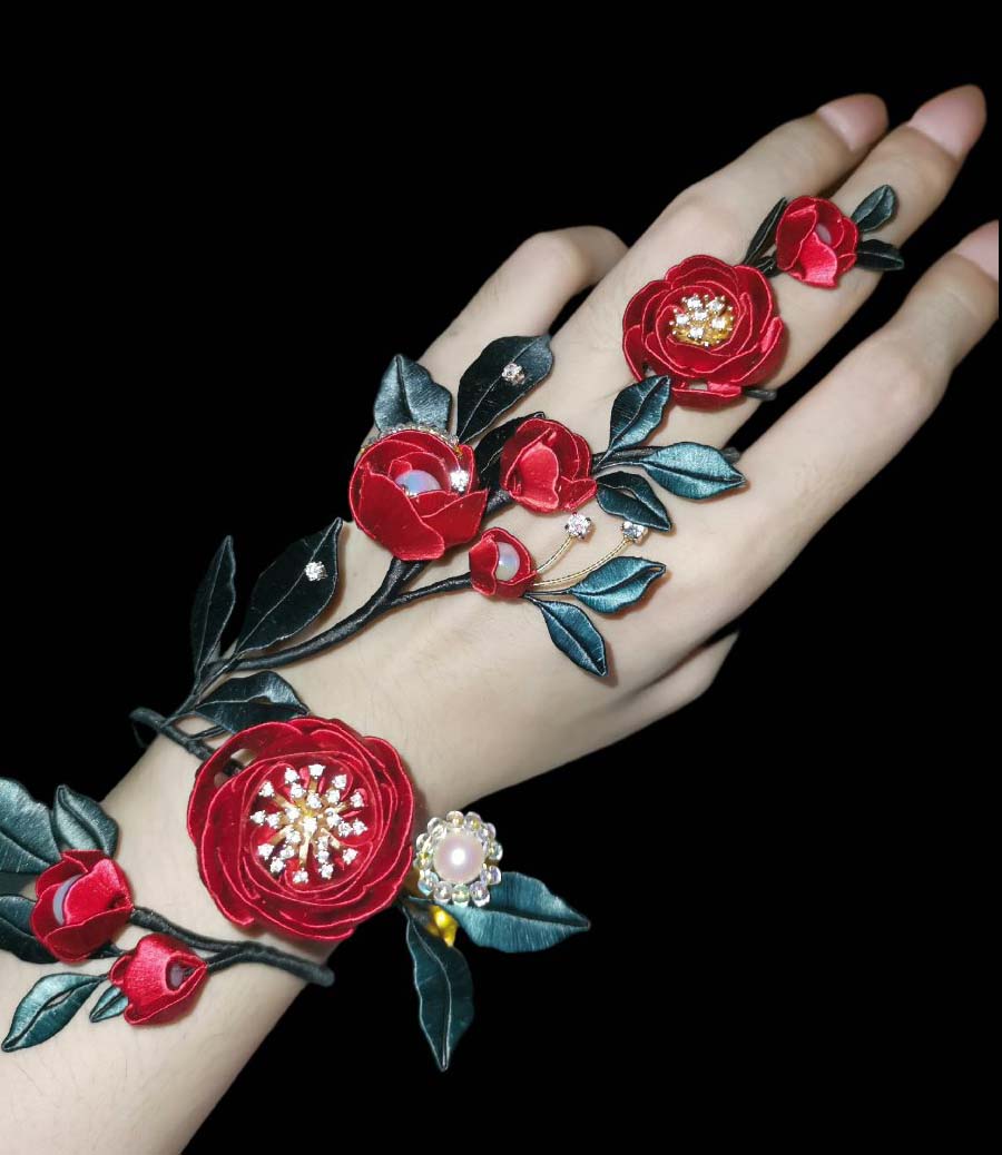 Rose Bespoke Bracelet-Red Rose Bracelet(Chanhua)