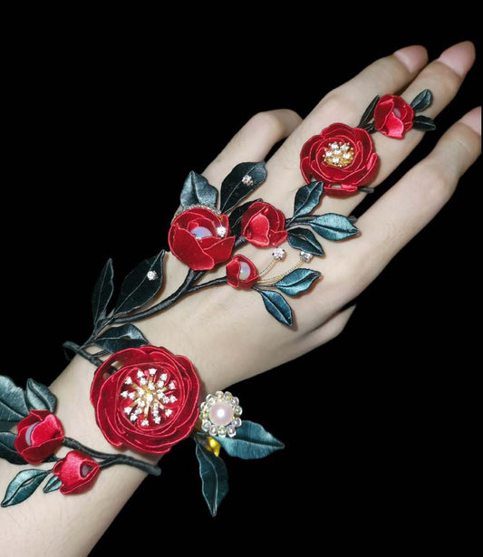 Rose Bespoke Bracelet-Red Rose Bracelet(Chanhua)