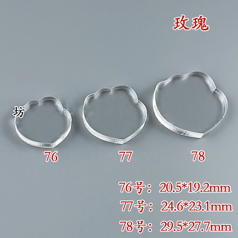 Clear Acrylic Wire Shaping Templates | Petal & Leaf Forms for Filigree Jewelry