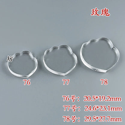 Clear Acrylic Wire Shaping Templates | Petal & Leaf Forms for Filigree Jewelry