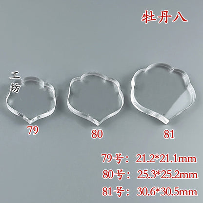 Clear Acrylic Wire Shaping Templates | Petal & Leaf Forms for Filigree Jewelry