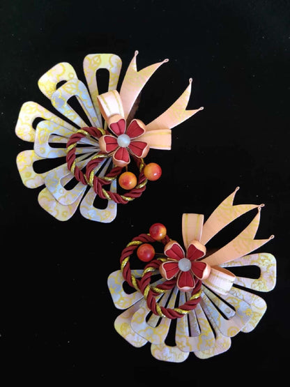 Fan Handmade Hair Clip-Silk Hair Clip(Chanhua)