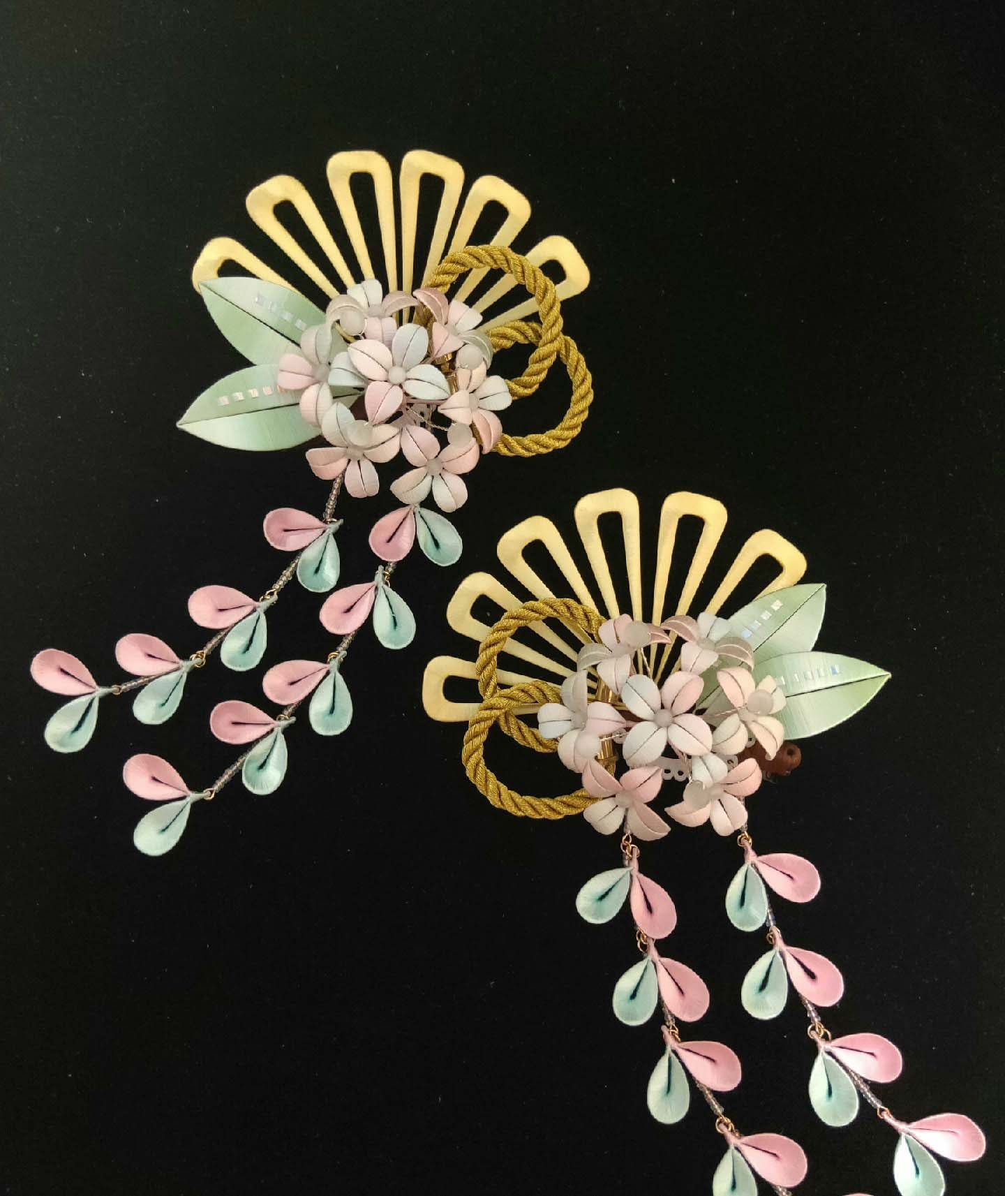 Fan Bespoke Hair Clip-Silk Hair Clip(Chanhua)