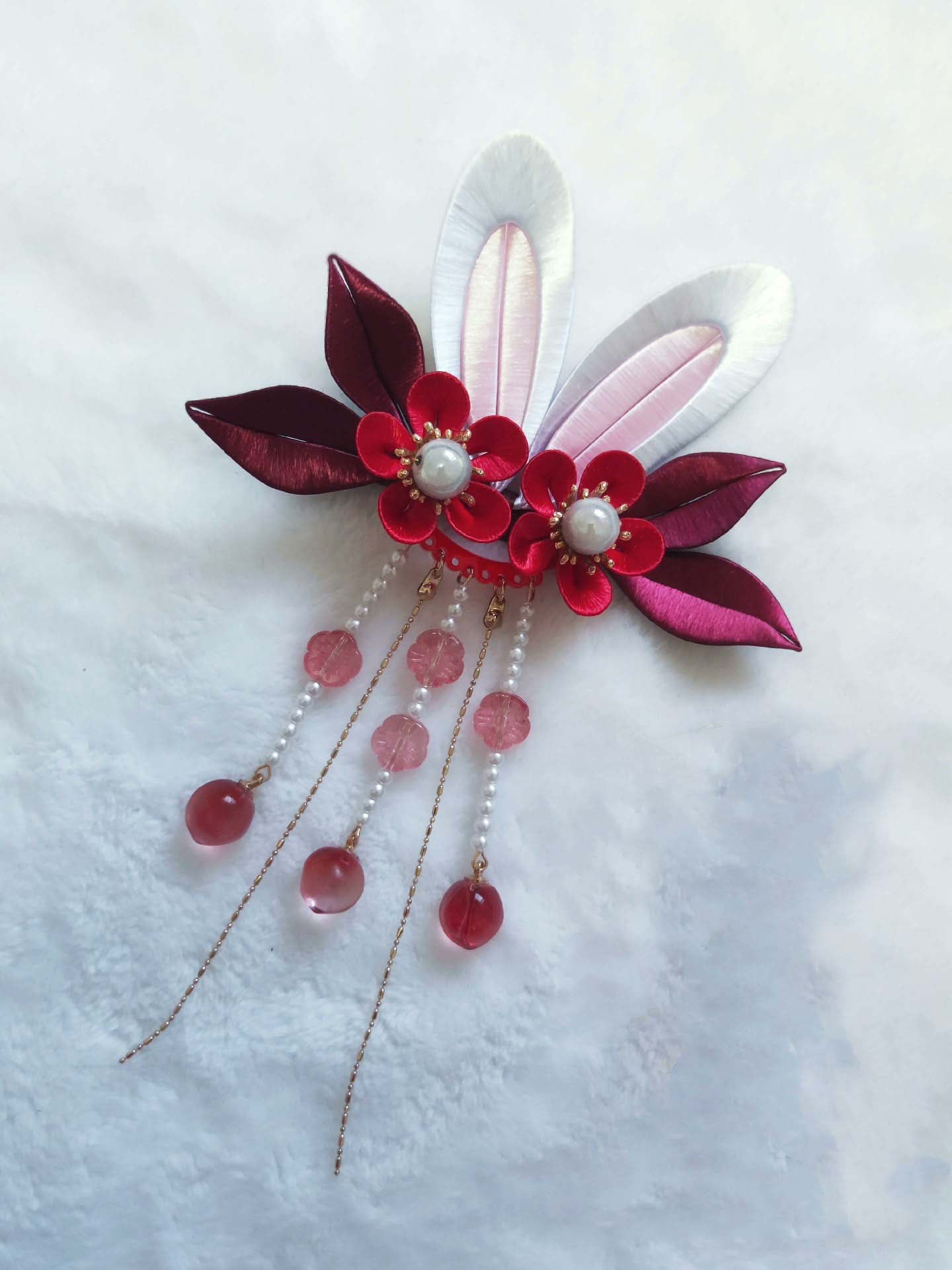 Ears Handmade Hair Clip-Silk Hair Clip(Chanhua)