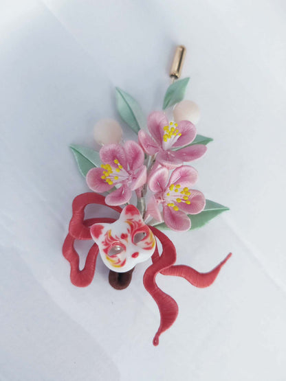 Fox Handmade Brooch-Silk Brooch(Chanhua)