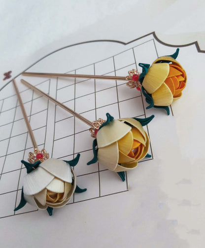 Rose Handmade Hairpin-Silk Hairpin(Chanhua)