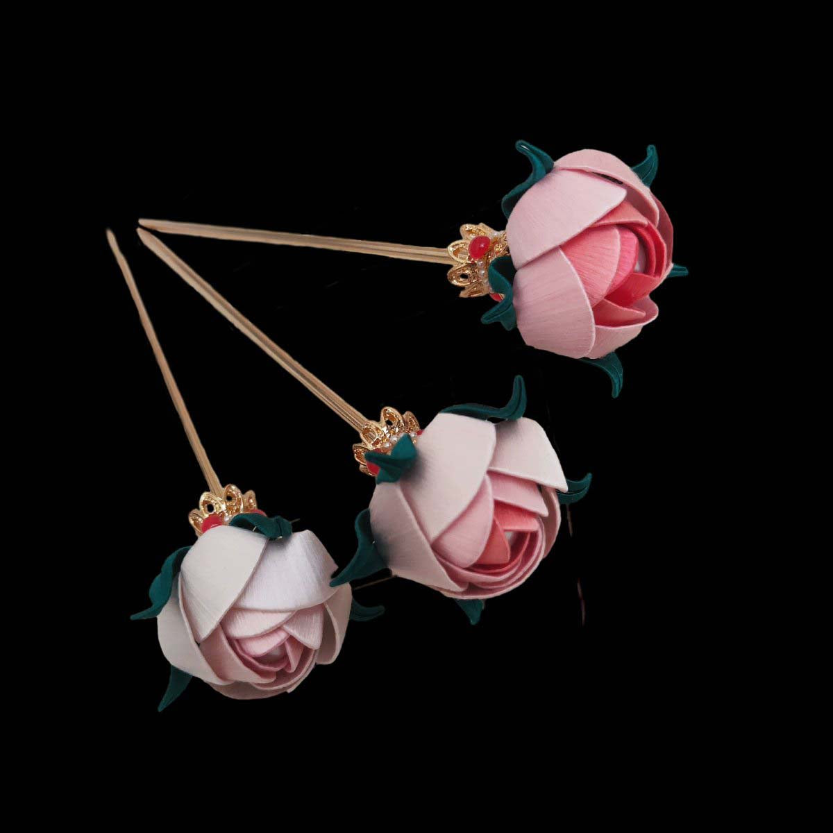 Rose Handmade Hairpin-Silk Hairpin(Chanhua)