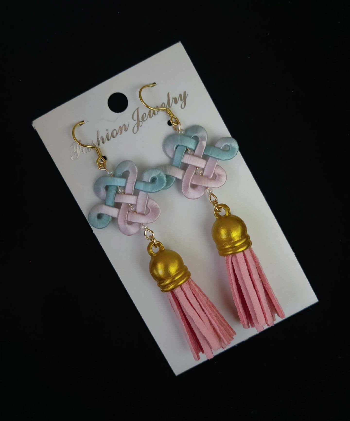 Chinese Knot Handmade Earrings-Silk Earrings(Chanhua)