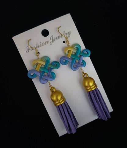 Chinese Knot Handmade Earrings-Silk Earrings(Chanhua)