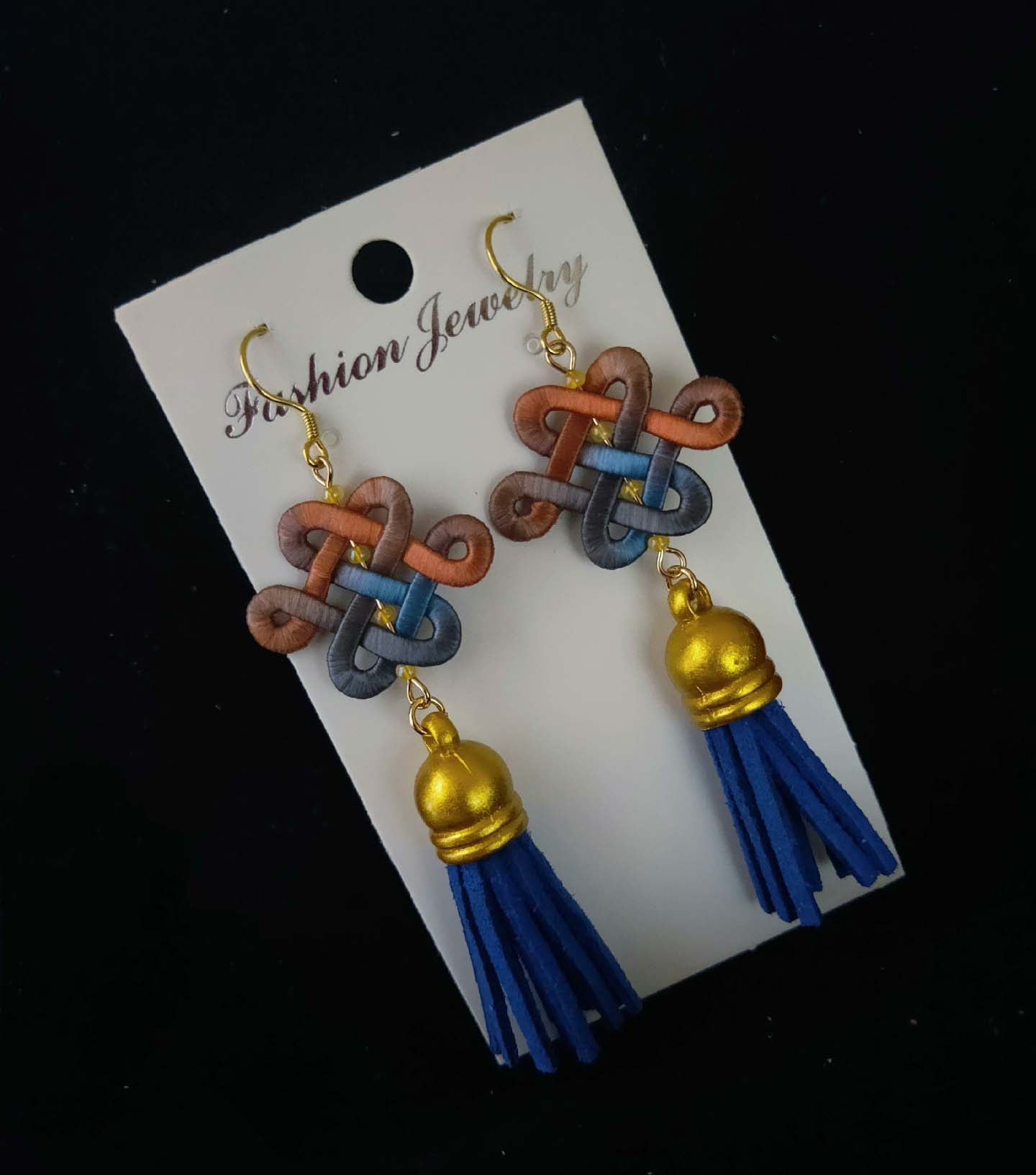 Chinese Knot Handmade Earrings-Silk Earrings(Chanhua)