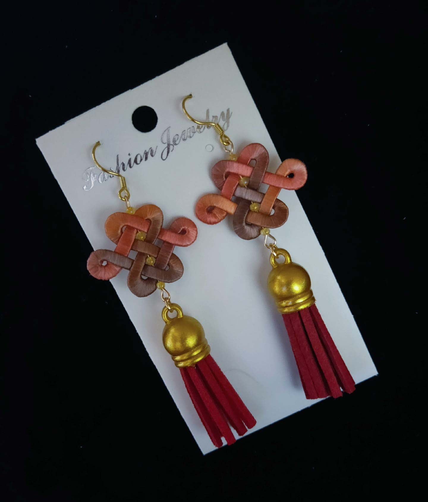 Chinese Knot Handmade Earrings-Silk Earrings(Chanhua)