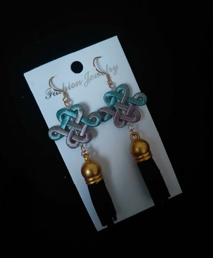 Chinese Knot Handmade Earrings-Silk Earrings(Chanhua)