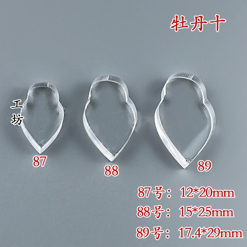 Clear Acrylic Wire Shaping Templates | Petal & Leaf Forms for Filigree Jewelry