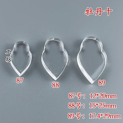 Clear Acrylic Wire Shaping Templates | Petal & Leaf Forms for Filigree Jewelry