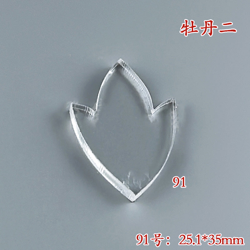 Clear Acrylic Wire Shaping Templates | Petal & Leaf Forms for Filigree Jewelry