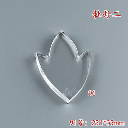 Clear Acrylic Wire Shaping Templates | Petal & Leaf Forms for Filigree Jewelry