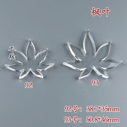 Clear Acrylic Wire Shaping Templates | Petal & Leaf Forms for Filigree Jewelry