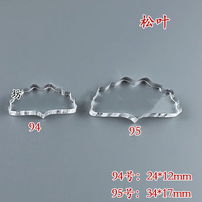 Clear Acrylic Wire Shaping Templates | Petal & Leaf Forms for Filigree Jewelry