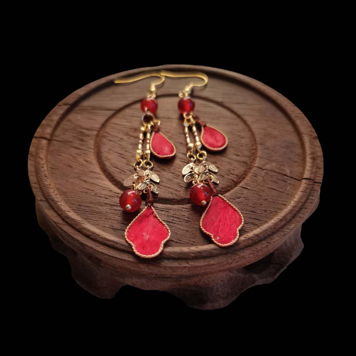 Christmas Bespoke Earrings-Silk Earrings(Ronghua)