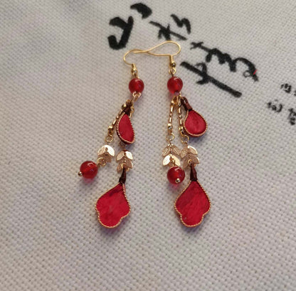 Christmas Bespoke Earrings-Silk Earrings(Ronghua)