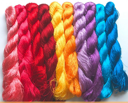 400m Suzhou Embroidery Mulberry Silk Thread(^set04  400m*10)