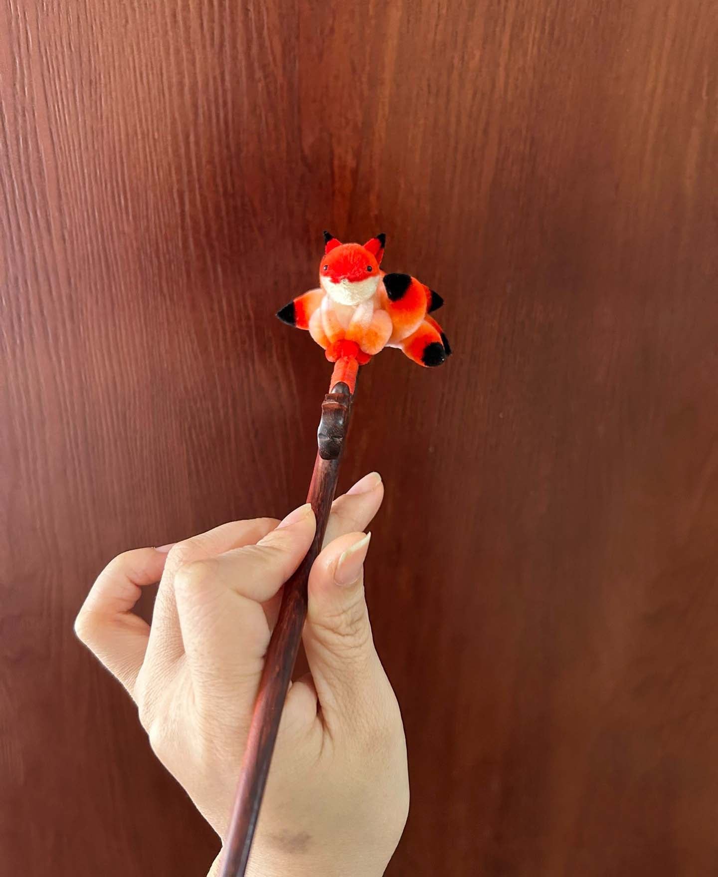 Fox Bespoke Hairpin-Red Silk Hairpin(Ronghua)