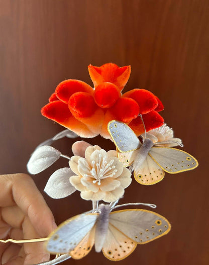 Fox Bespoke Hairpin-Silk Hairpin (Ronghua)